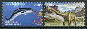Армения, 2020, Динозавры, 2 марки